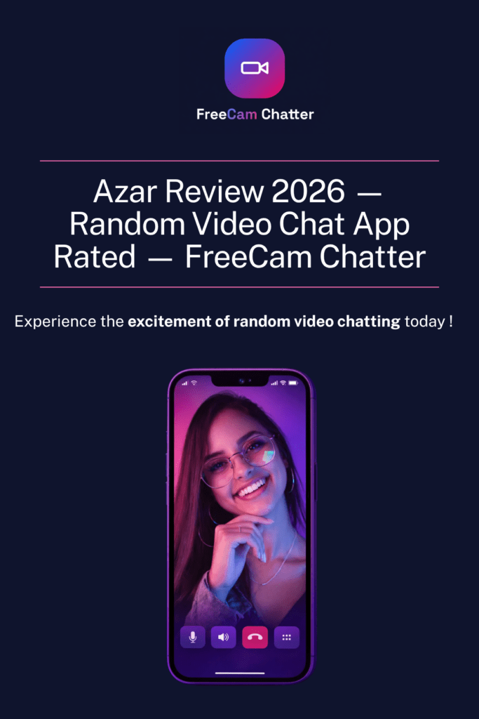 Azar homepage screenshot