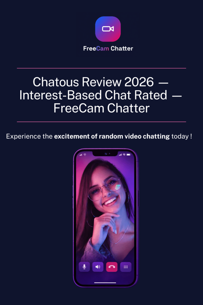 Chatous homepage screenshot