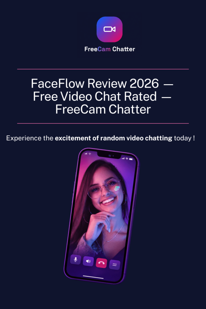 FaceFlow homepage screenshot