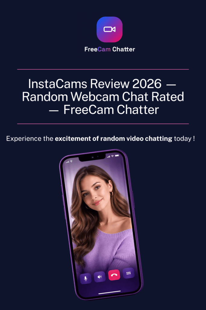 InstaCams homepage screenshot