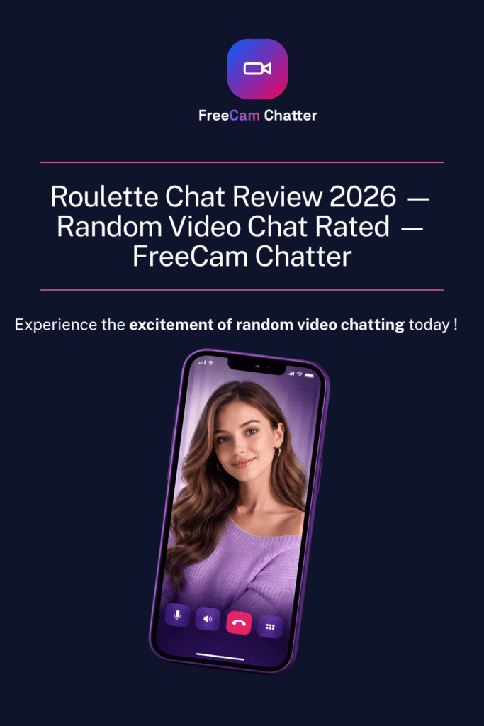 Roulette Chat homepage screenshot