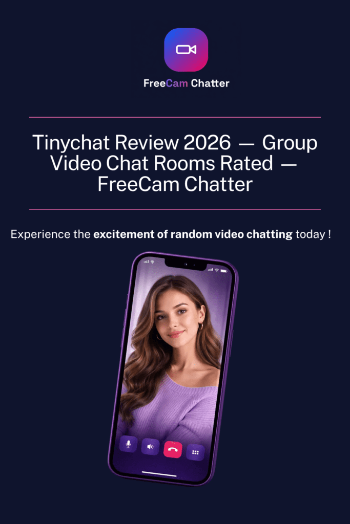 Tinychat homepage screenshot